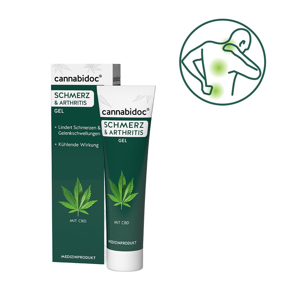 cannabidoc® SCHMERZ UND ARTHRITIS GEL mit CBD cannabidoc® SCHMERZ UND ARTHRITIS GEL mit CBD