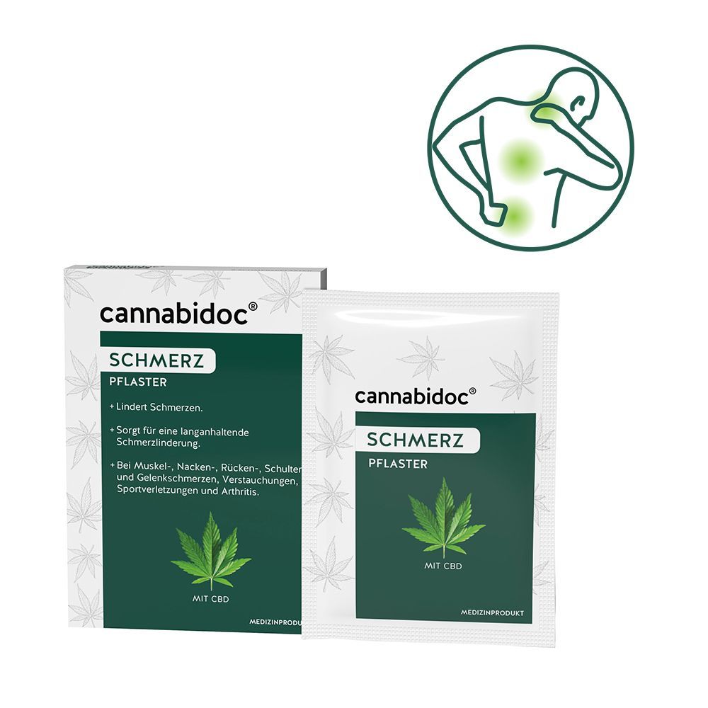 cannabidoc® SCHMERZ PFLASTER mit CBD  cannabidoc® SCHMERZ PFLASTER mit CBD