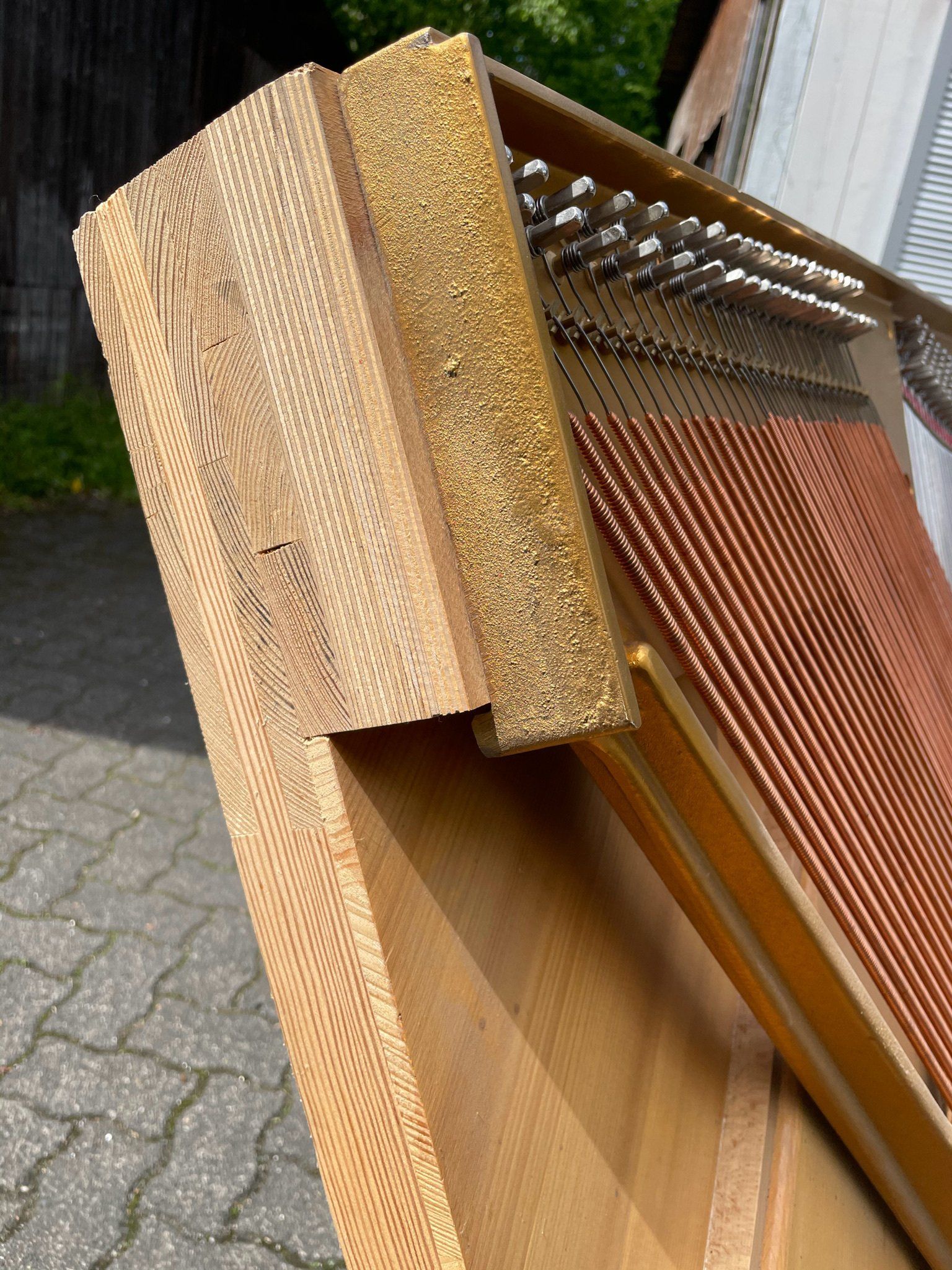 Der Aufbau des Rastens im Querschnitt