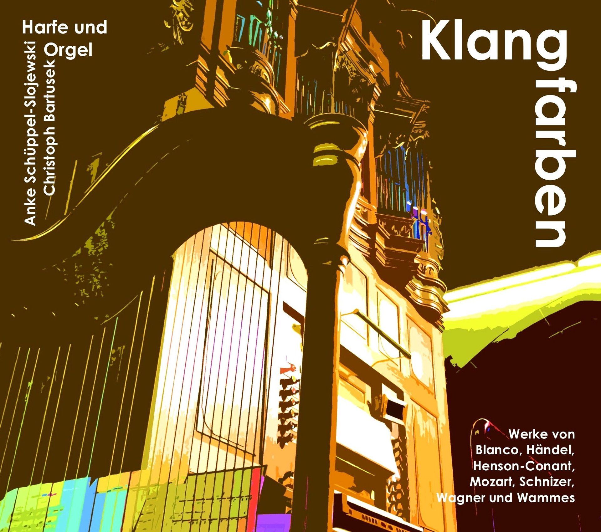 Cover CD Klangfarben Musik für Harfe und Orgel Christoph Bartusek