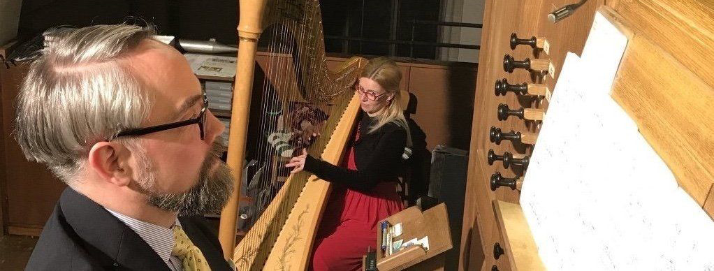 Anke Schüppel-Slojewski und Christoph Bartusek Harfe und Orgel, Anke Schüppel-Slojewski, Christoph Bartusek