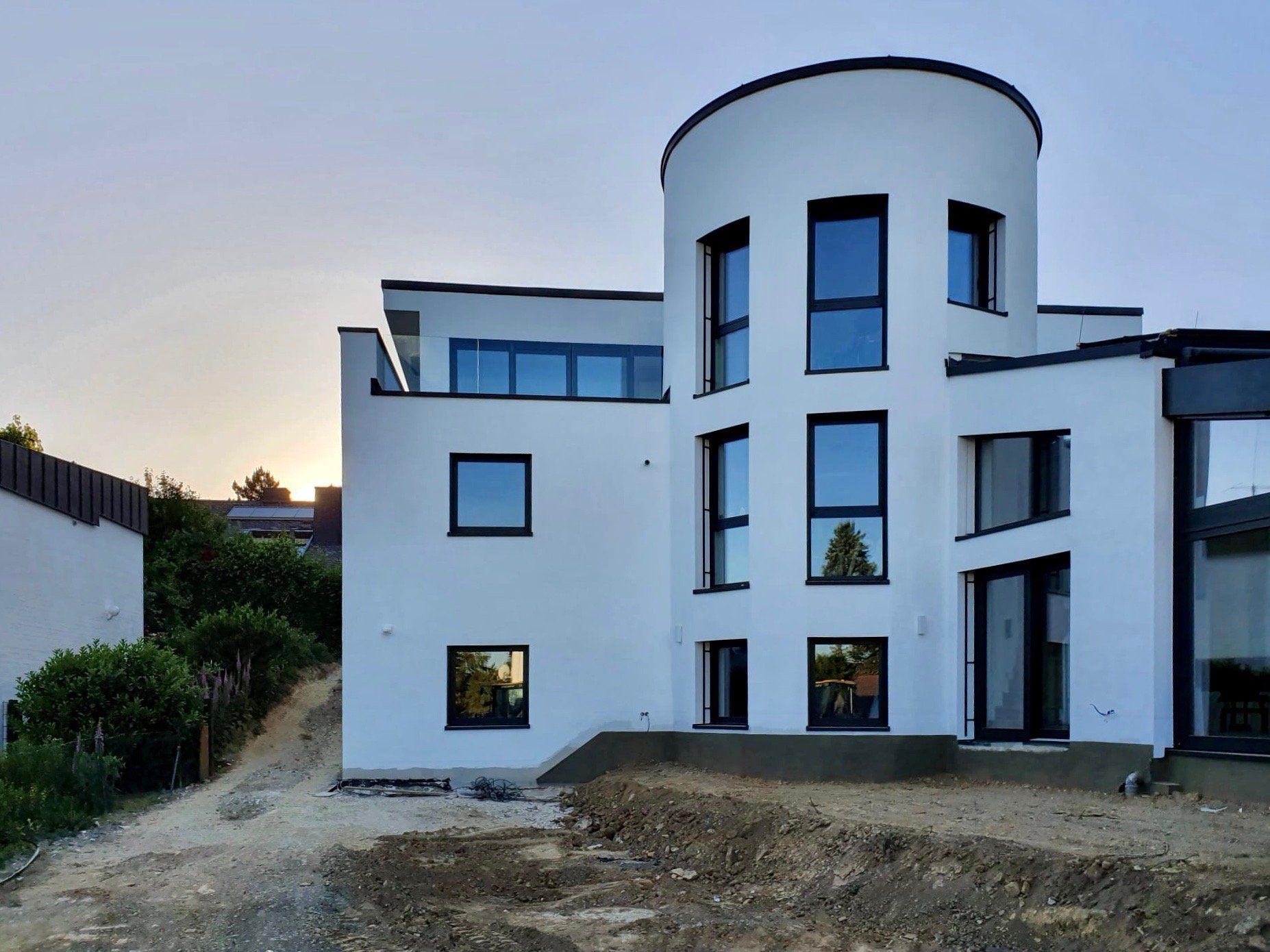 Umbau, Sanierung, Aufstockung, technische Modernisierung, KfW-55-Haus, Wintergarten, Eisspeicher, Wasser-Wasser-Wärmepumpe