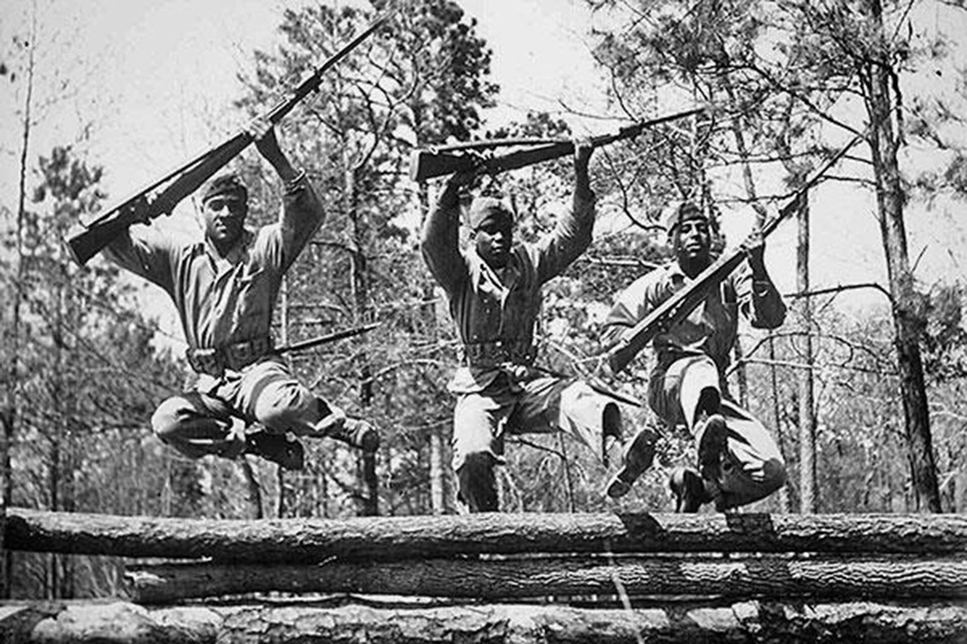 an army cadet with a headset