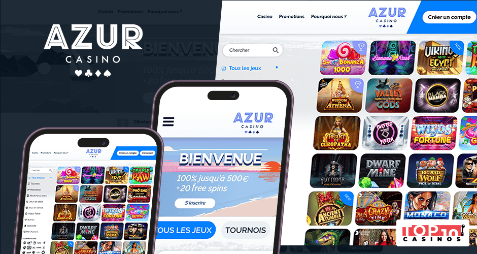 Azur Casino : le casino en ligne favori des joueurs sur iPhone francophones