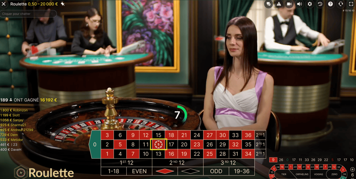 Découverte : la roulette avec croupiers en direct pour les joueurs en ligne au Luxembourg