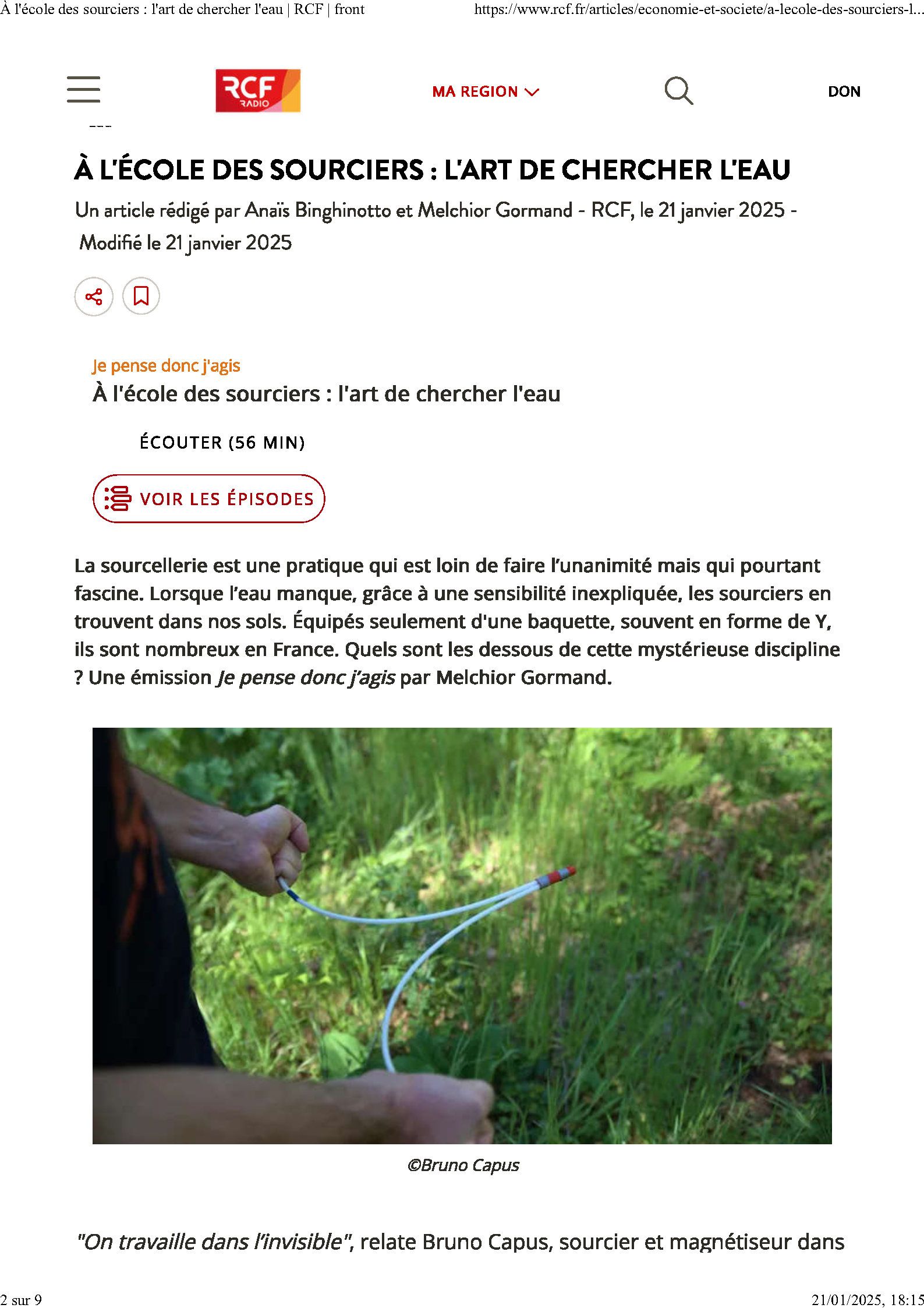 Interview avec Melchior Gormand sur RCF