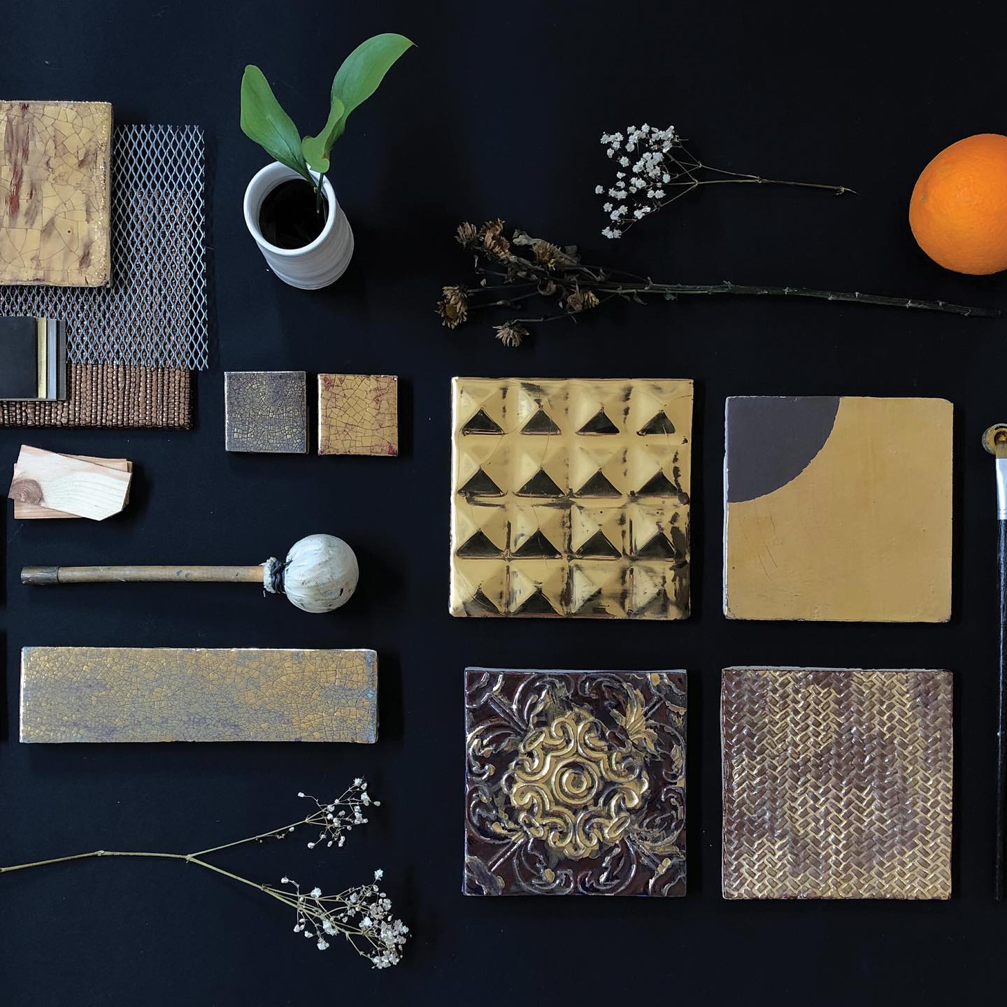fliesen handgemacht gold mosaik