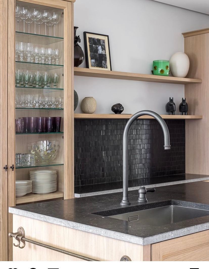 Zellige Mosaik Metallic Küche