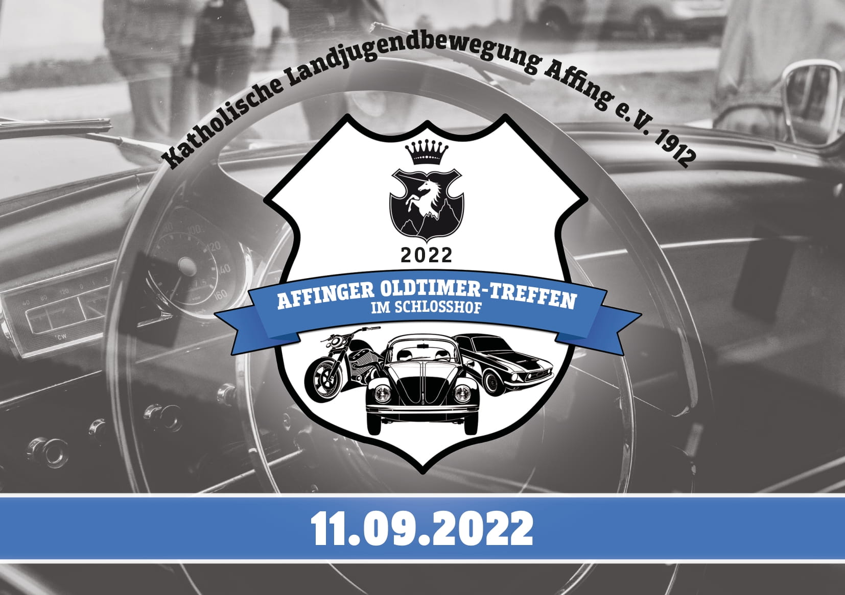 Oldtimertreffen Affing Flyer Auto Motorrad Traktor Unimog