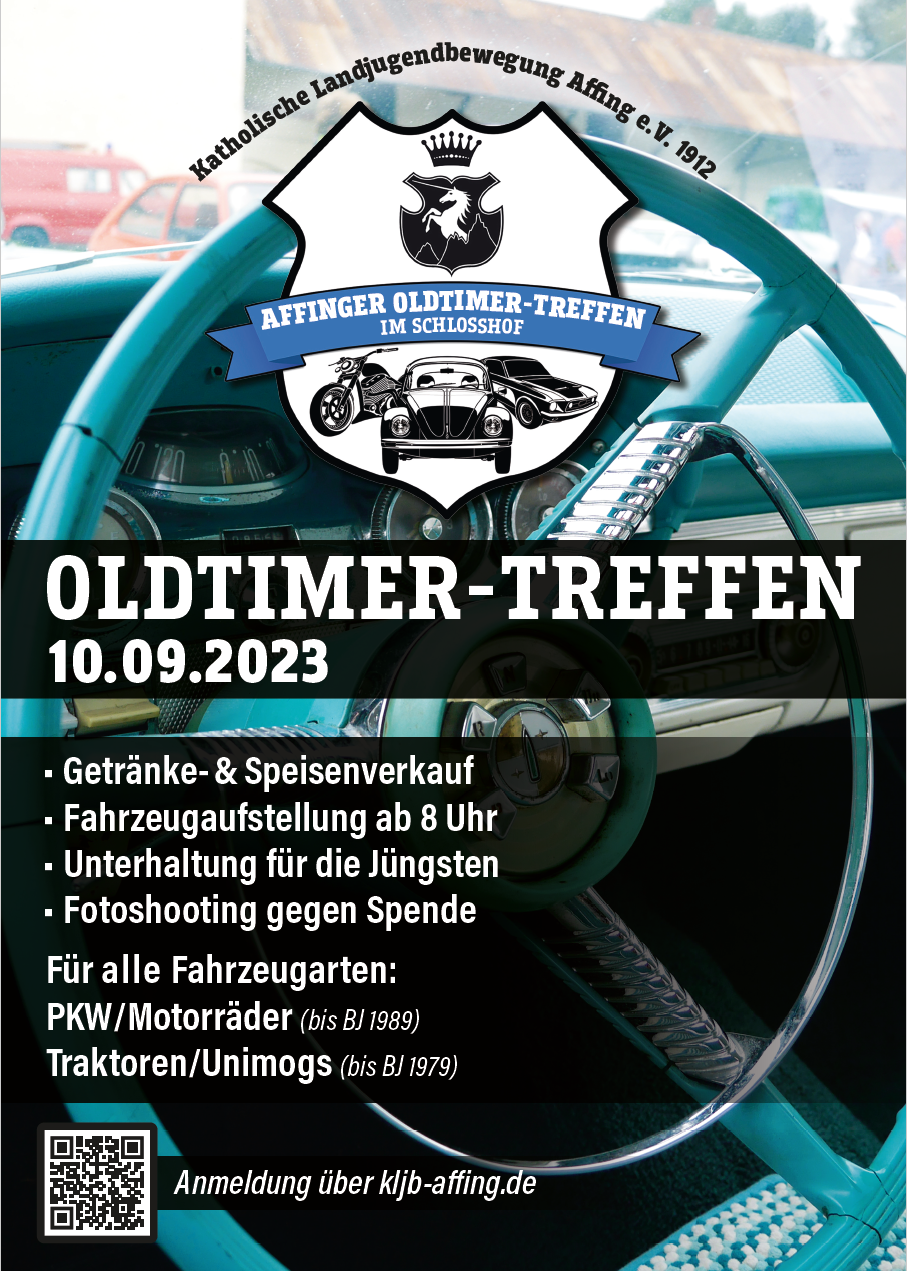 Oldtimertreffen Affing Flyer Auto Motorrad Traktor Unimog