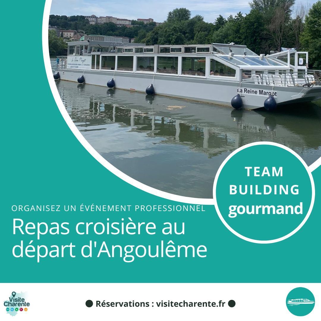 team building croisière et repas sur la charente