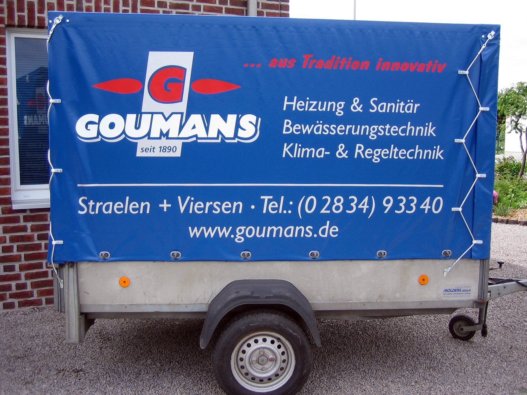 Artist Werbung - Anhänger Werbung Heizung Sanitär