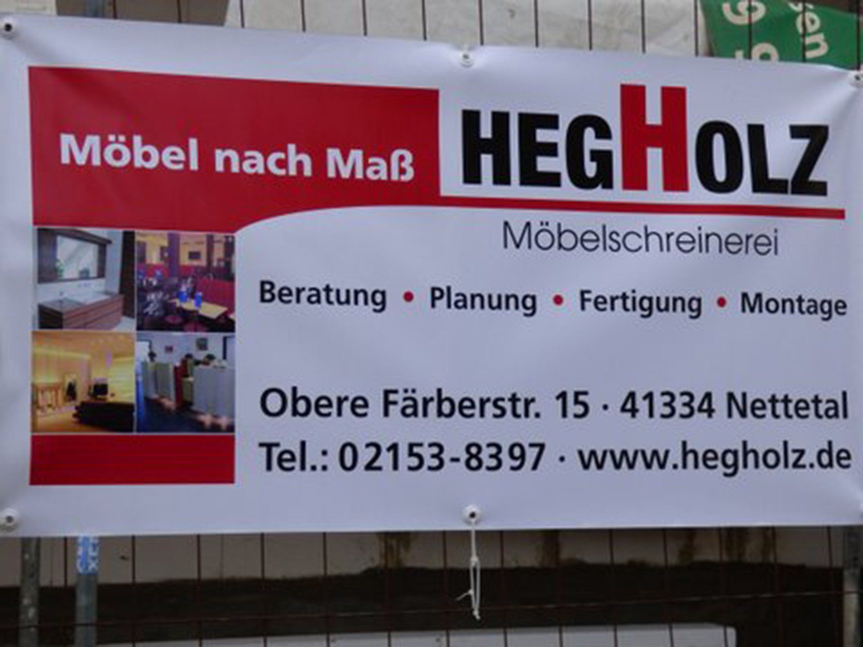 Artist Werbung - Banner Möbelschreinerei