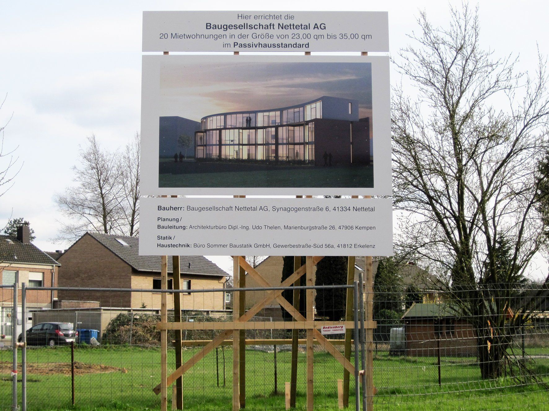 Artist Werbung - Bauschild Baugesellschaft