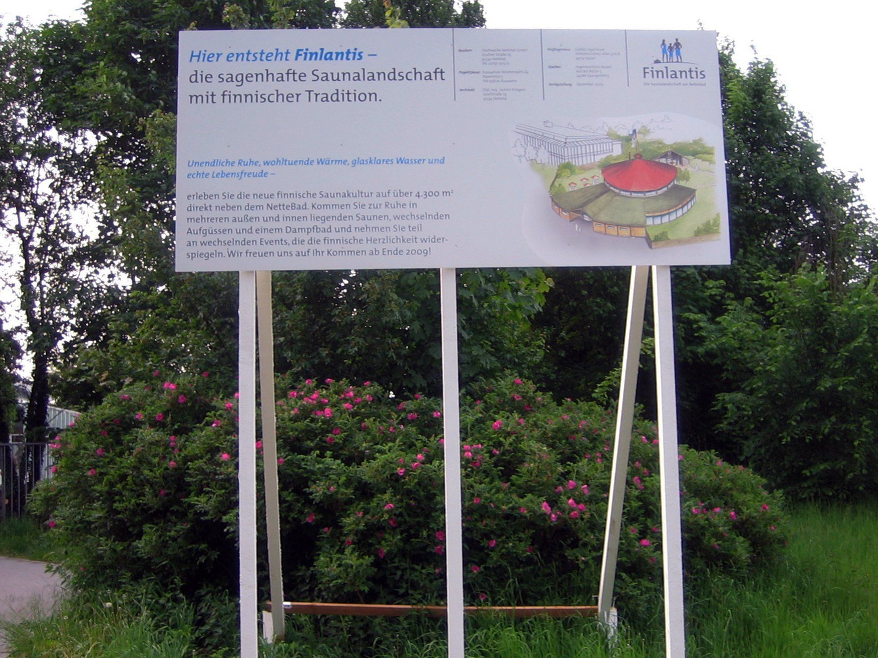 Artist Werbung - Bauschild Finlantis