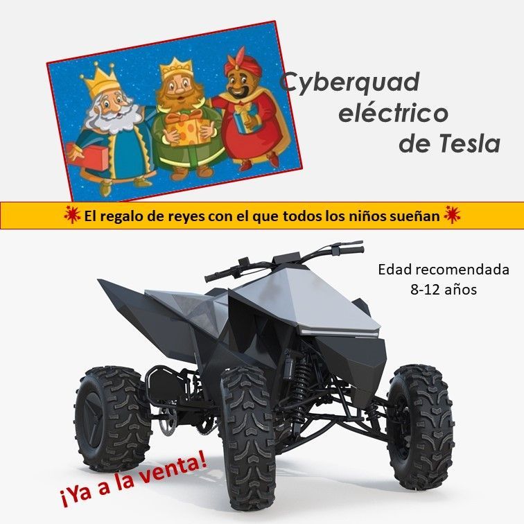 Tesla eléctrico para niños el juguete mas deseado para los reyes mago 2023