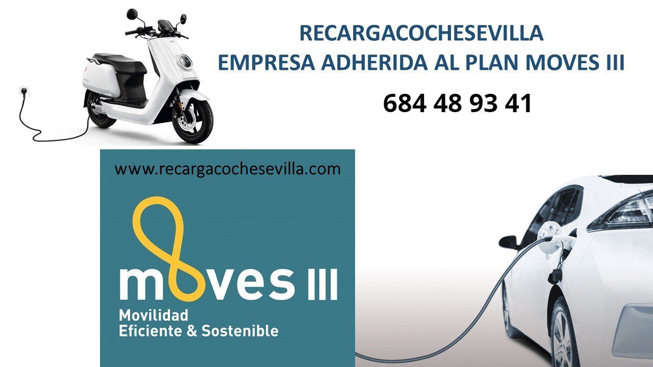 empresas adheridas al plan MOVES III coche eléctrico en Sevilla Plan MOVES III instalación cargador coche eléctrico en Sevilla