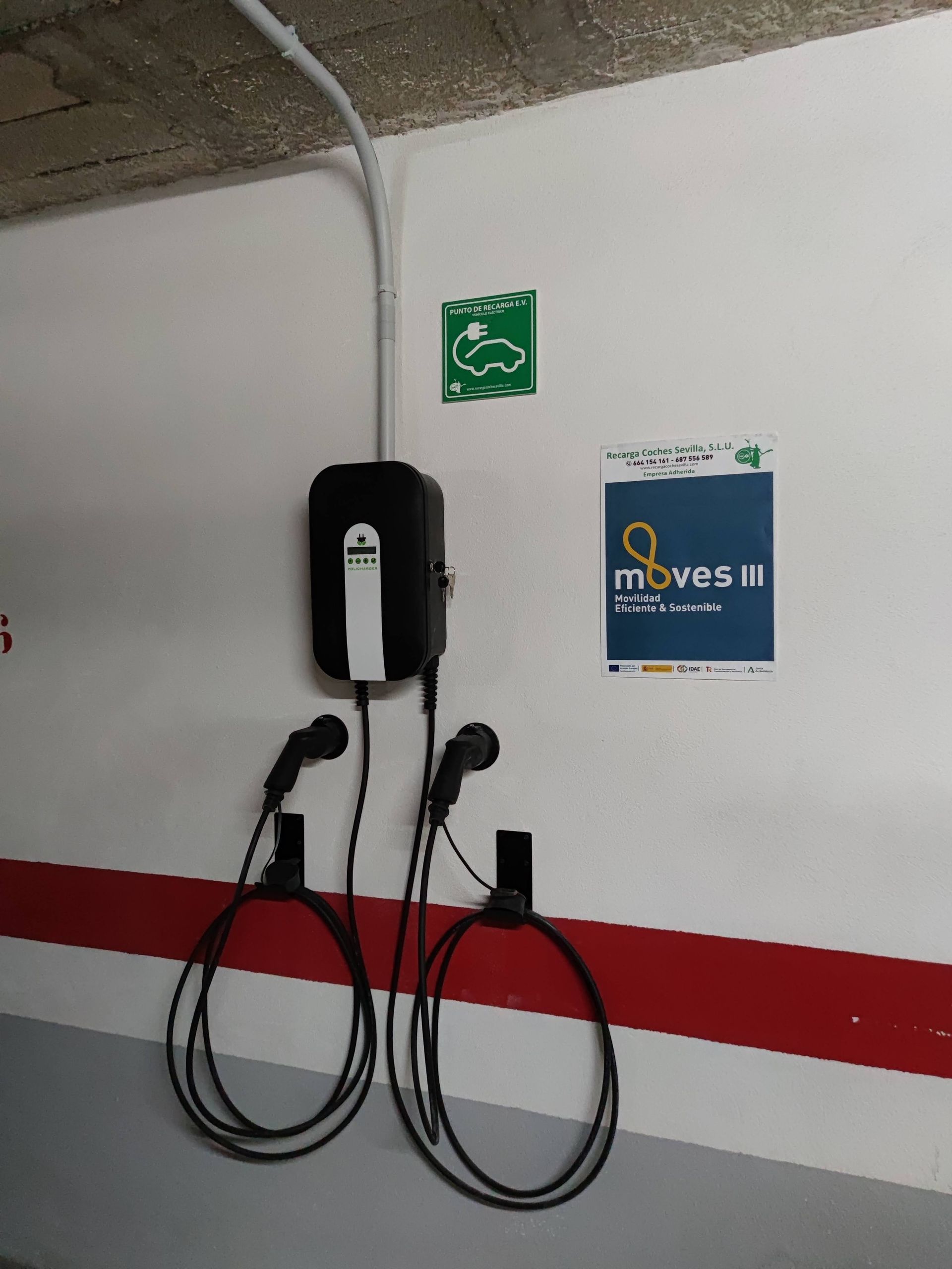Precio instalación cargador con doble manguera tipo 2 en Sevilla
