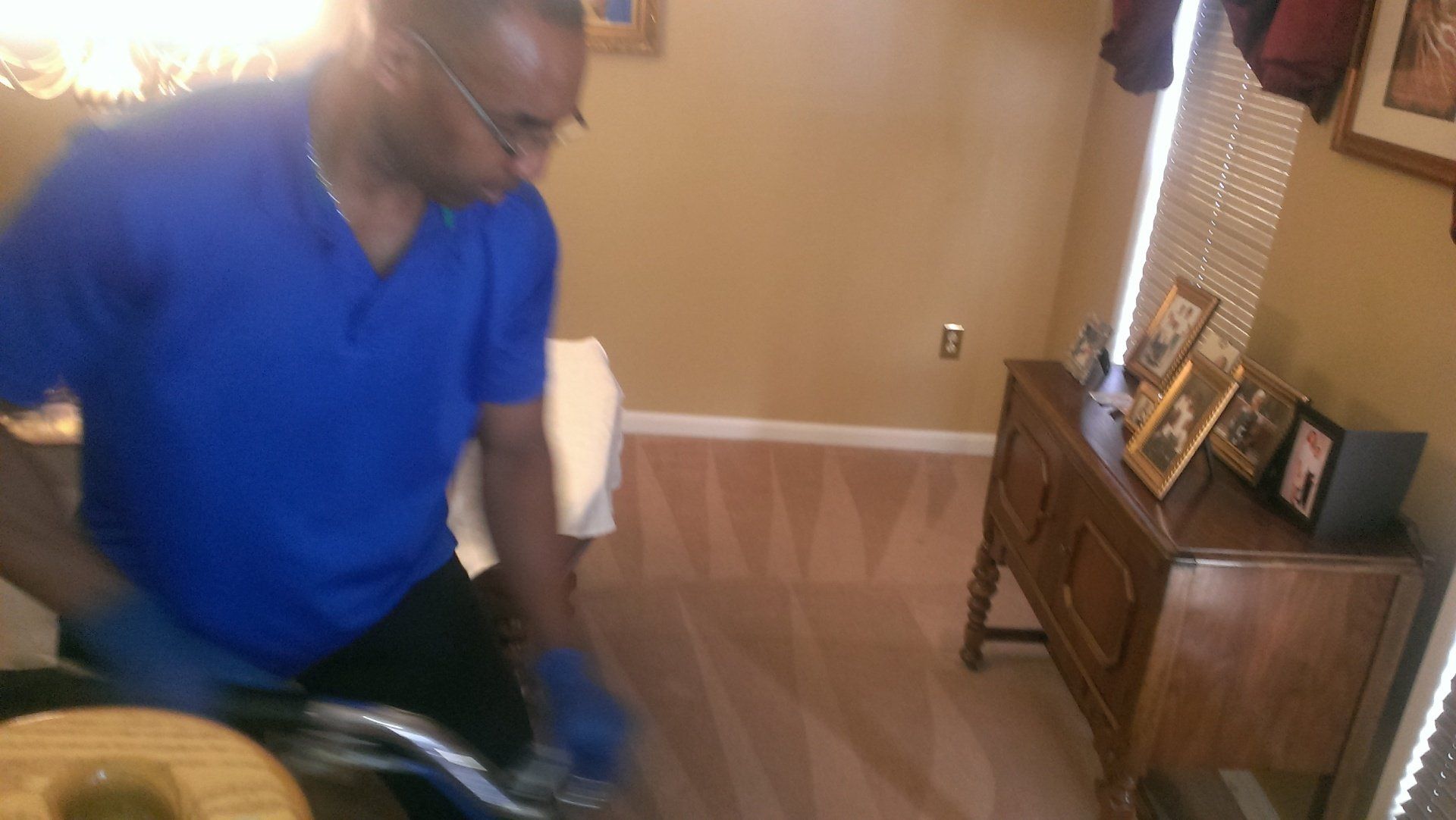 Technician Tony working hard