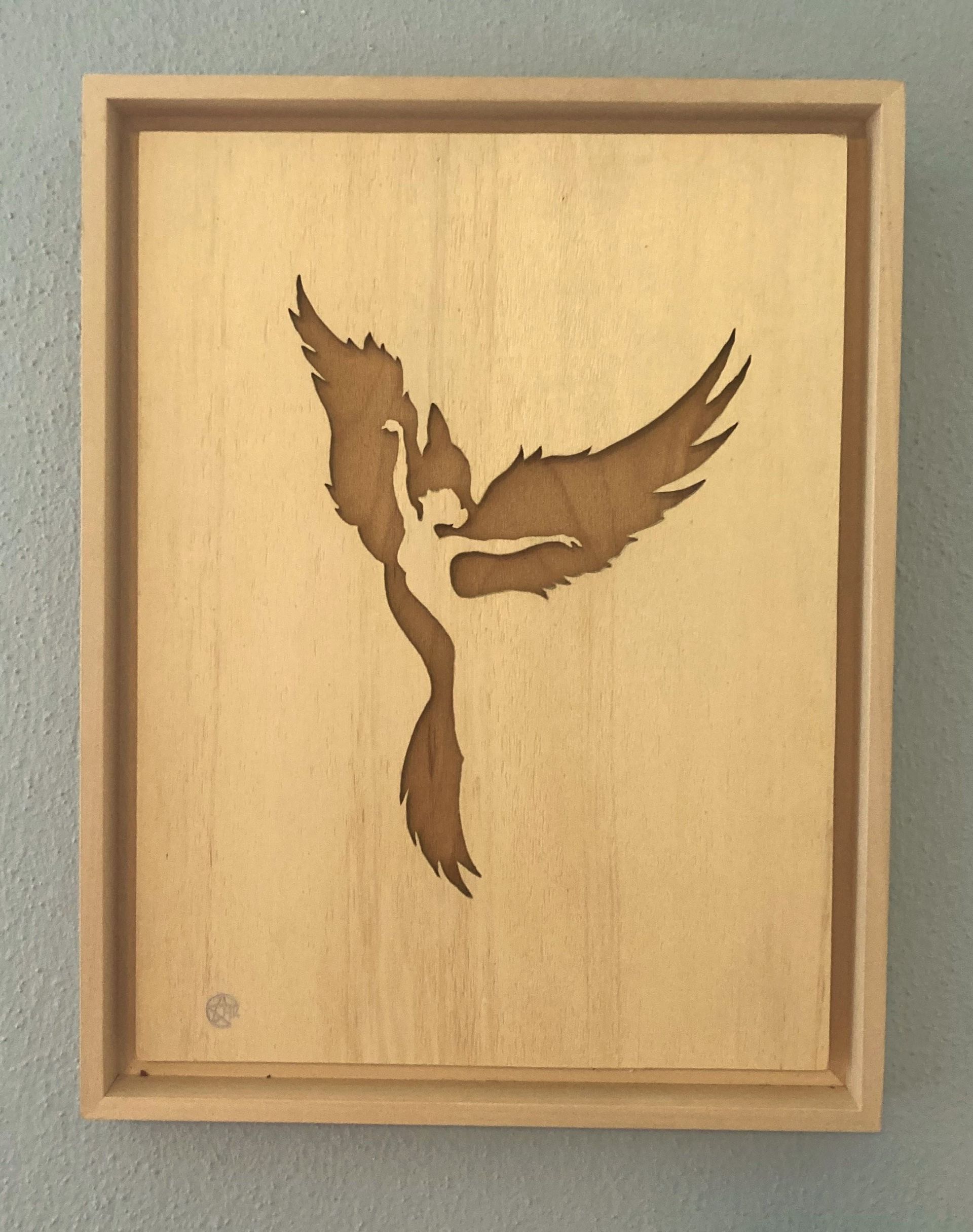 Phönix & Ballerina, Holz Kunst, wood, art, spirituelle Kunst, spiritual art Phönix & Ballerina, Holz Kunst, wood, art, spirituelle Kunst, spiritual art