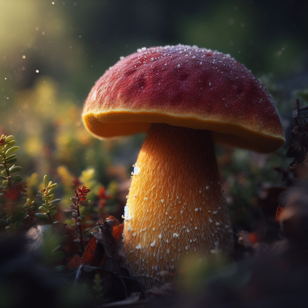 boletus de pie rojo