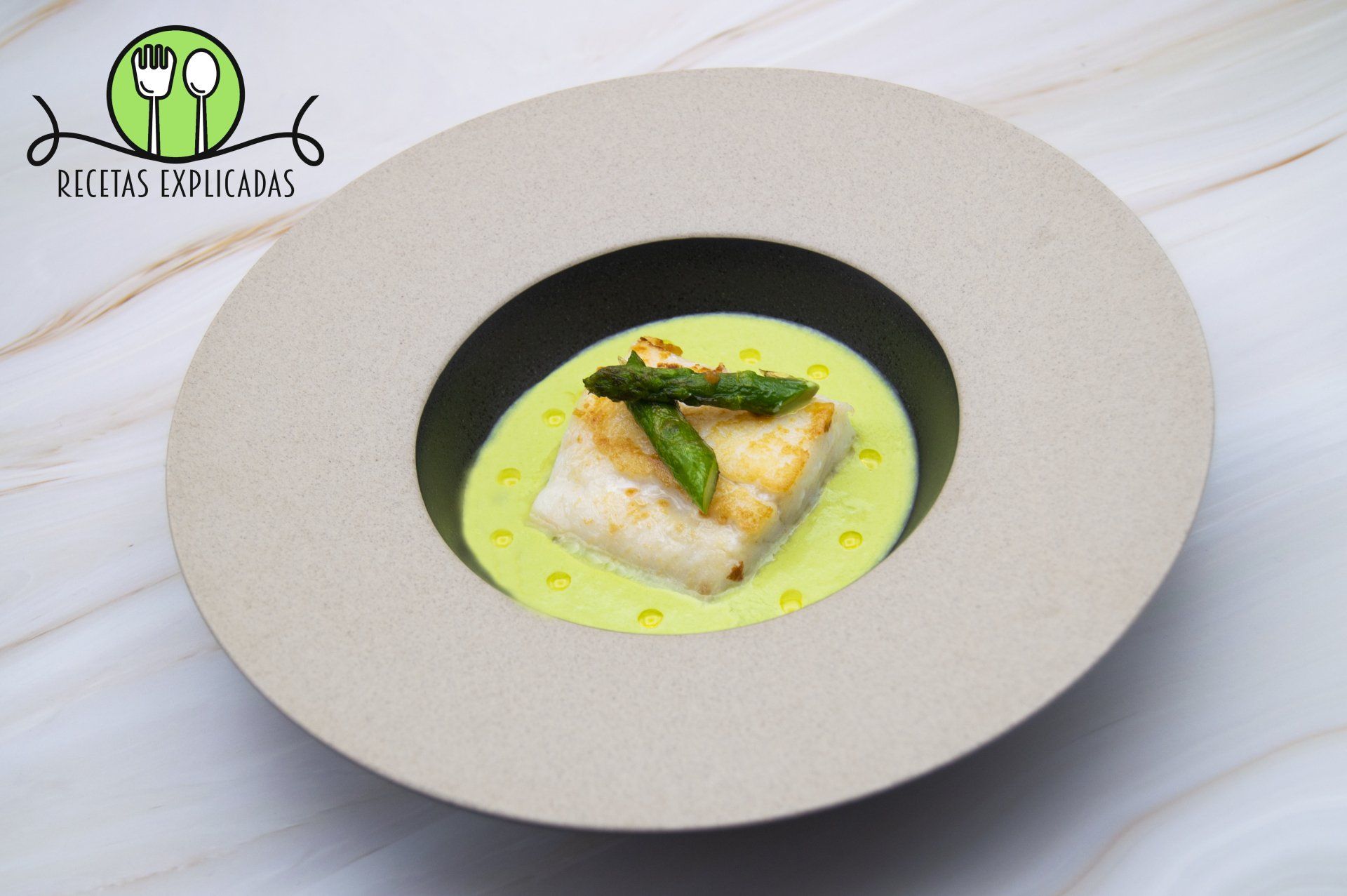 Bacalao con crema de trigueros Recetas explicadas