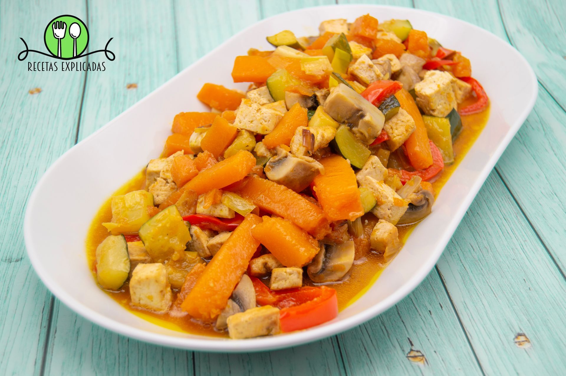 Verduras con Tofu y Soja Verduras con Tofu y Soja