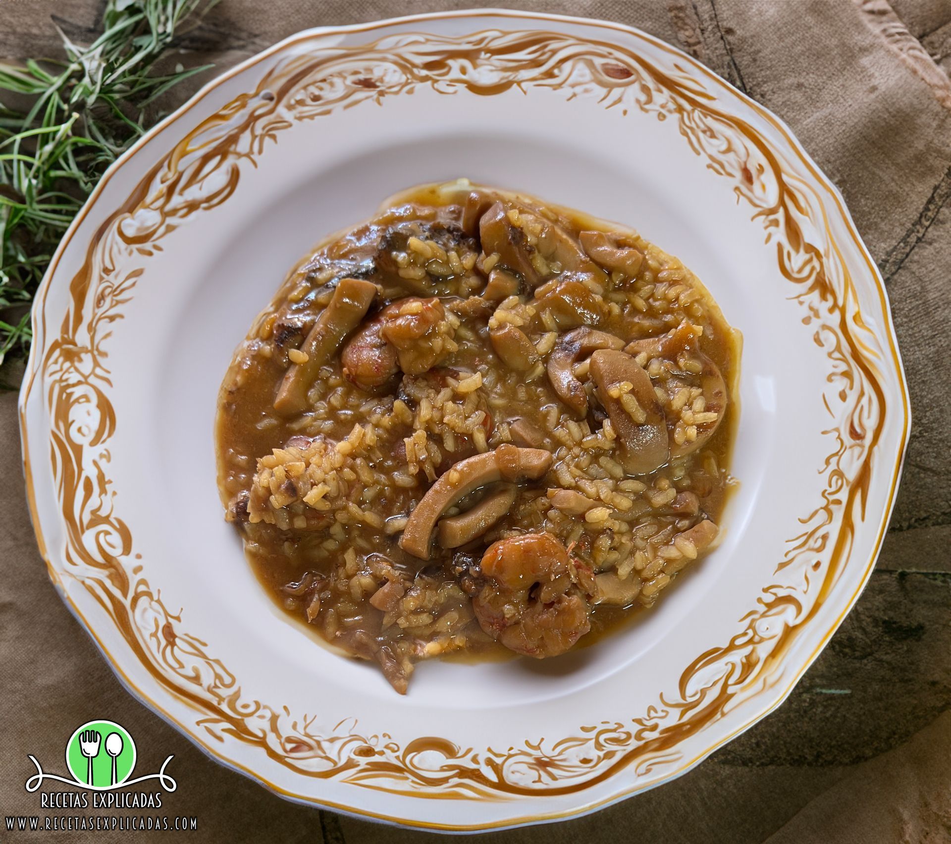 Arroz con Gambones y Pota Picante al Estilo Oriental, Recetas Explicadas