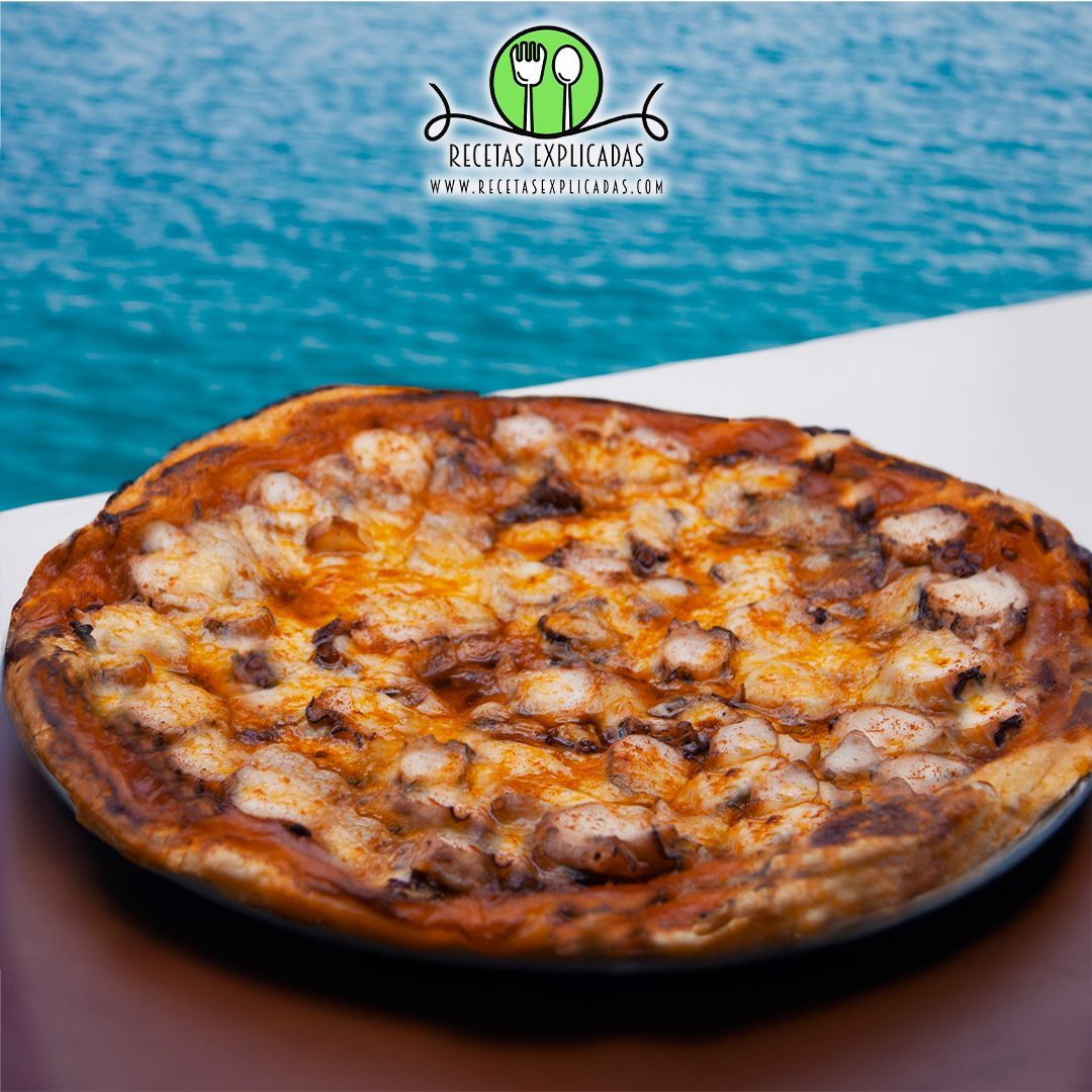 pizza de pulpo, recetas explicadas