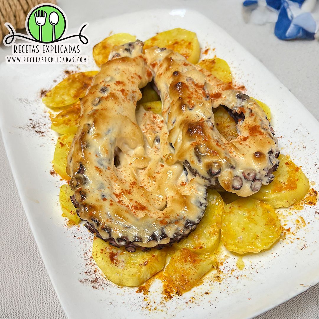 Pulpo con Cachelos Gratinado al Horno – Recetas Explicadas