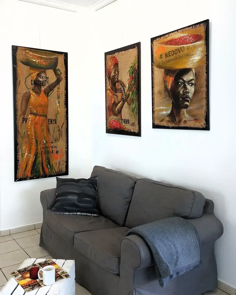 Gemälde Kaffepflückerin