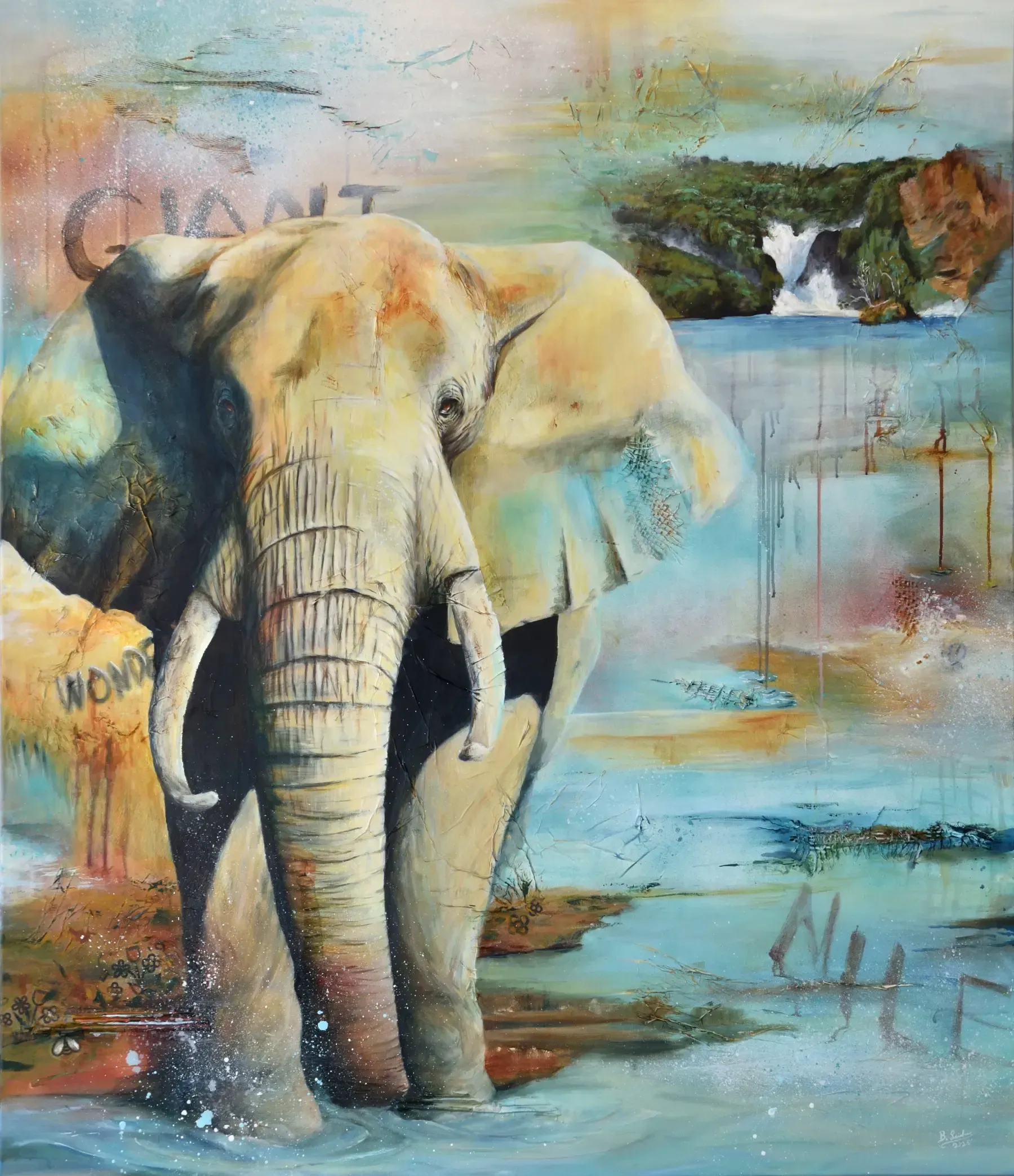 Drei Gemälde mit Gorillas