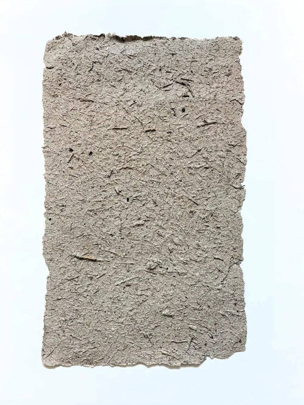 Bogen Nr.2 Elefantenpapier, das in Uganda aus Elefantendung hergestellt wurde