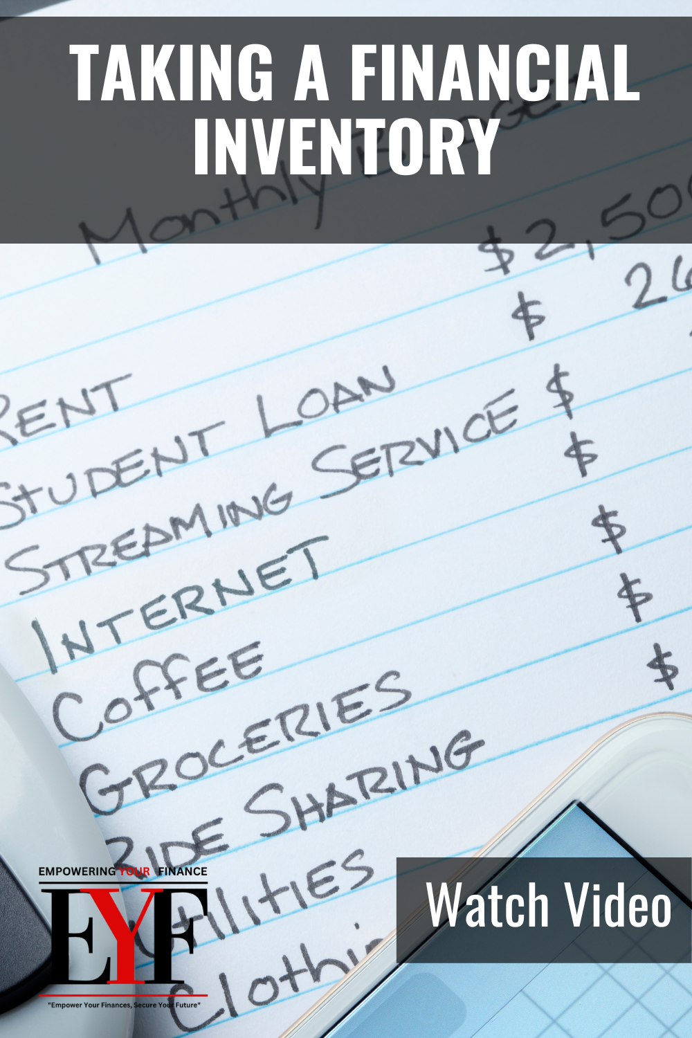 Personal Financial Education - Taking A Financial Inventory Video