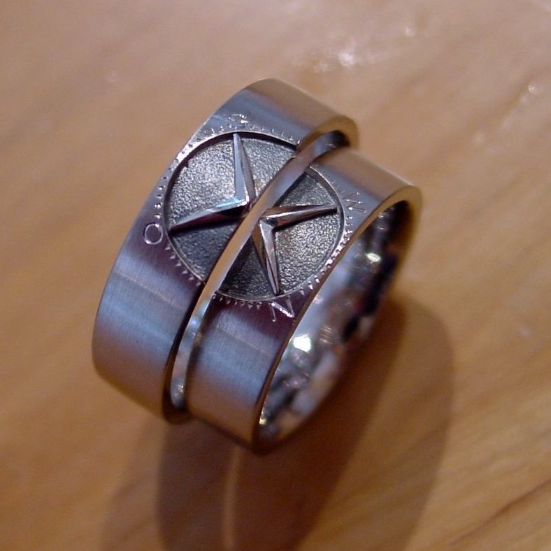 Trauringe Kompass Trauringe mit Kompass Silber wurlitzer schmuck