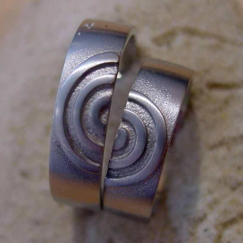 Trauring Weißgold Trauringe Weißgold Labyrinth