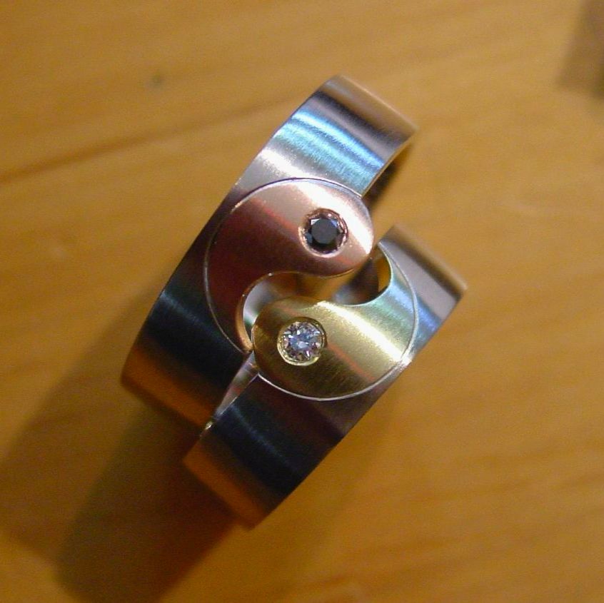 Trauringe Weißgold Trauringe Yin Yang in Weißgold  wurlitzer schmuck