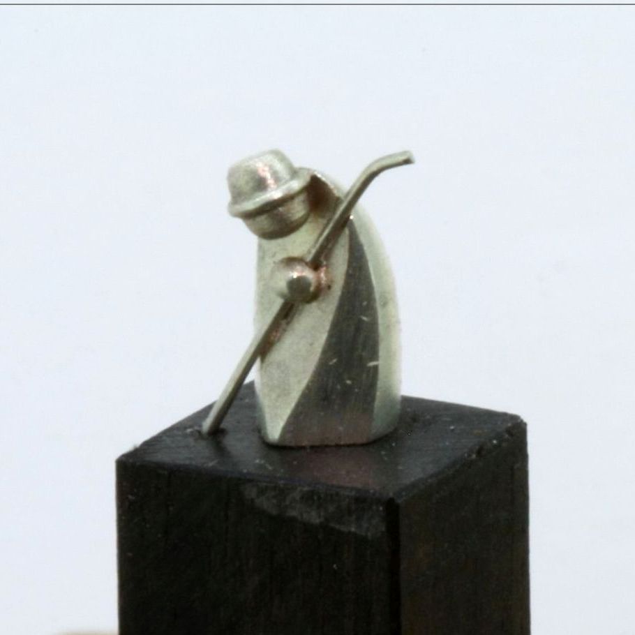 Joseph Weihnachten Krippenfigur Joseph aus der Weihnachtskrippe
in Silber Handarbeit