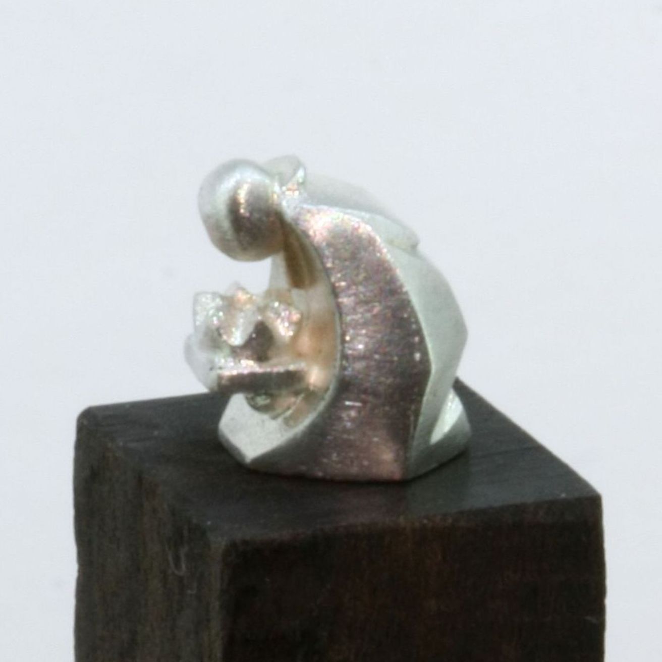 Der Weise Krippenfigur Weihnachten Der Weise aus dem Morgenland aus der Weihnachtskrippe
in Silber Handarbeit