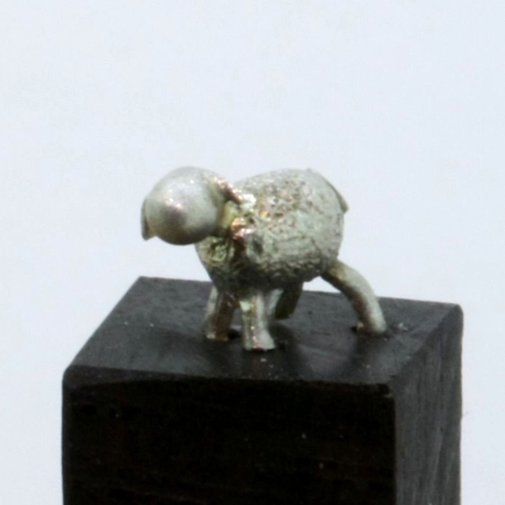 Schaf Krippenfigur Weinachten Schaf aus der Weihnachtskrippe
in Silber Handarbeit