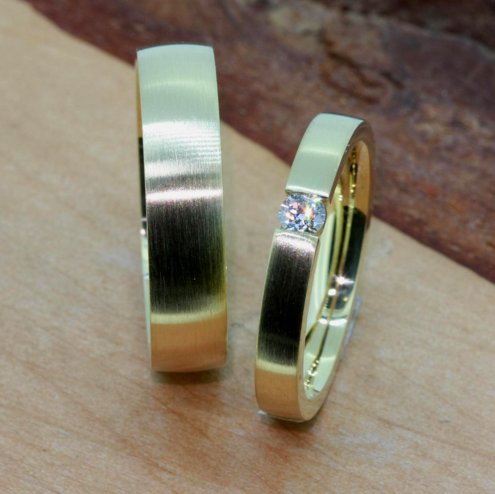 Trauringe Gold mit Brillant Trauringe in Gold mit Brillant wurlitzer schmuck