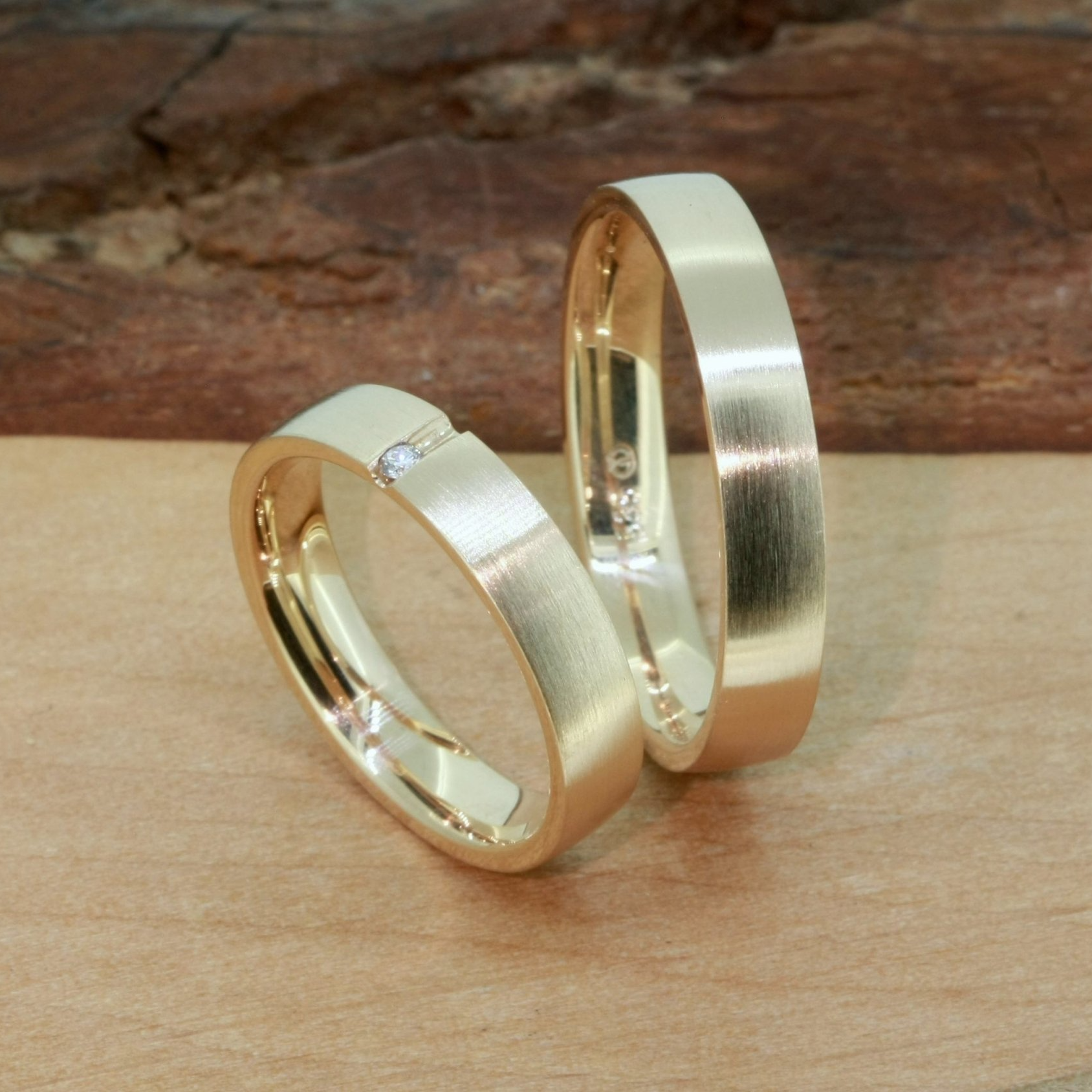 Trauring wurlitzer schmuck Trauring Handarbeit klassisch Gold