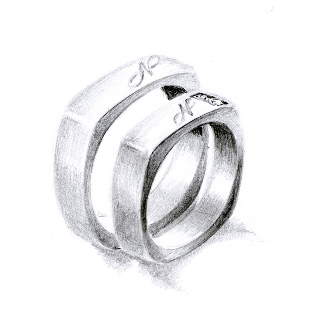 Trauringe wurlitzer schmuck Trauringe wurlitzer schmuck Skizze Entwurf