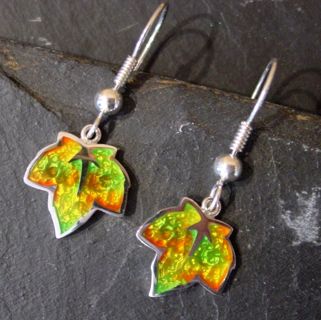 Ohrringe in Silber Ohrringe bunt und Silber Handarbeit Colorit wurlitzer schmuck