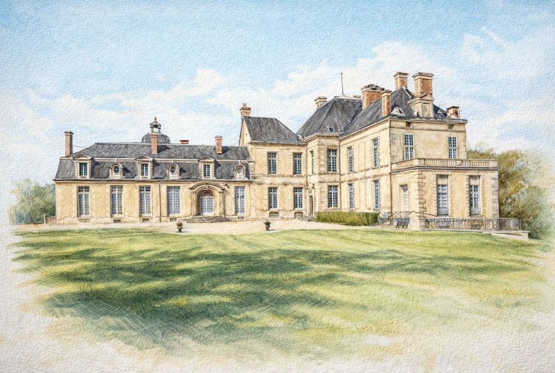 Dessin du Château de Cirey, Haute-Marne