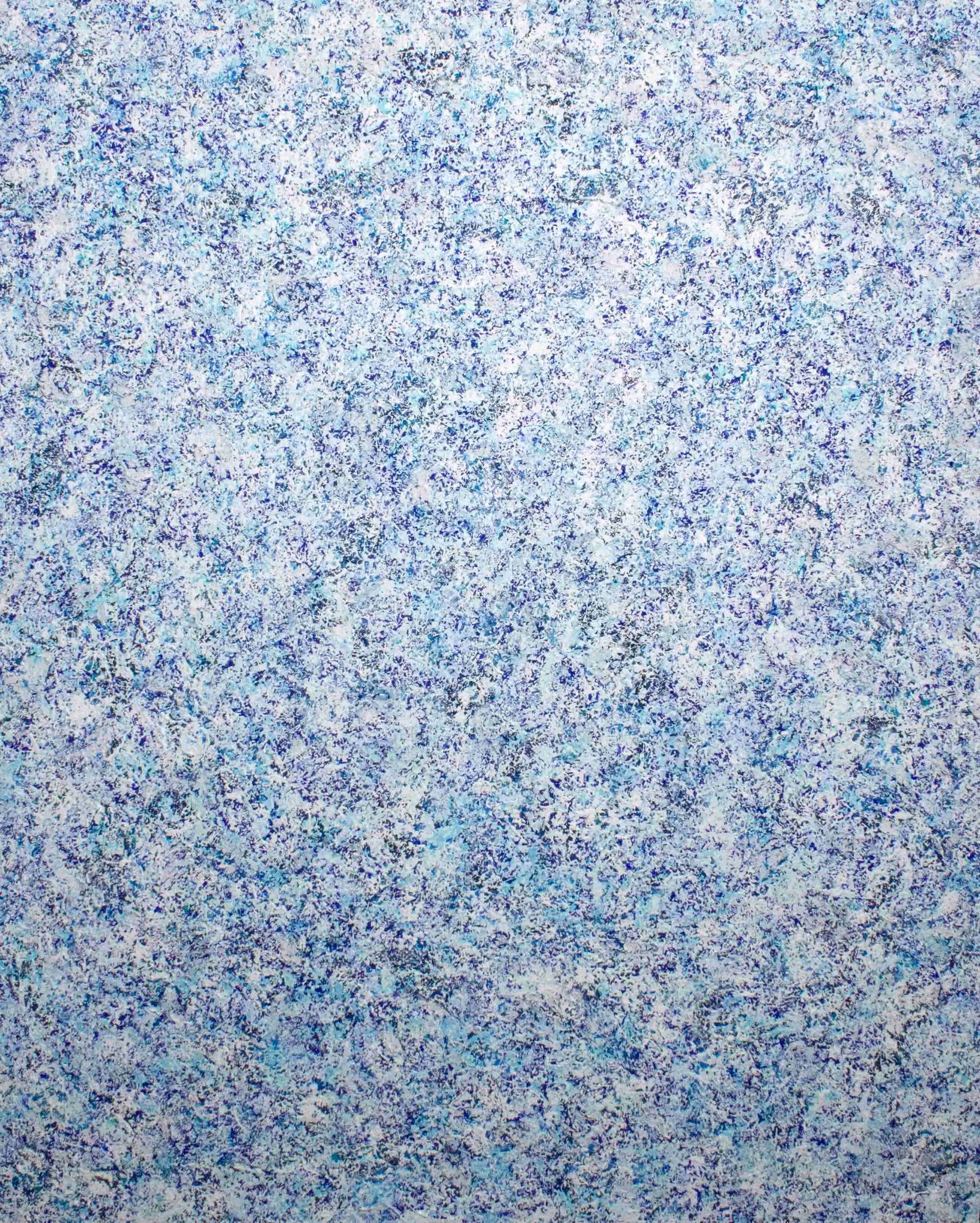 Tactile painting, Relief painting, sky blue