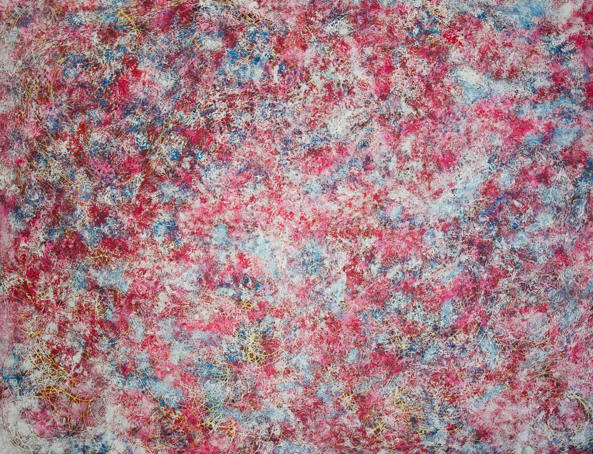 action painting, rosa, texturas, acrilico