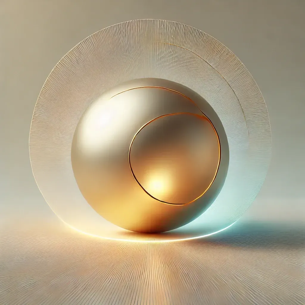 Eine goldene Kugel im Ganzen