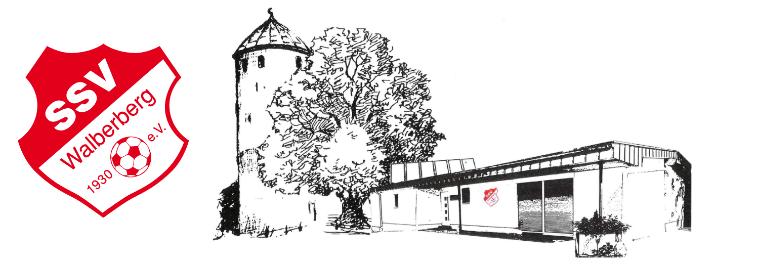 Logo des SSV Walberberg 1930 e.V. neben der Kitzburg