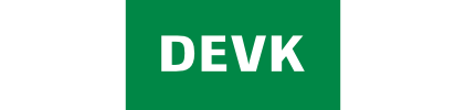 Banner der Firma DEVK, Partner des SSV Walberberg 1930 e.V.